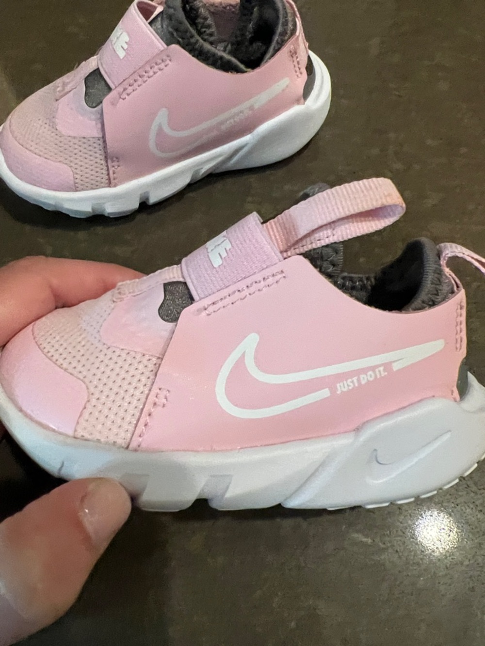 Nike Kids Pink Slip-On Sneakers with White Sole - Picture 2 of 6